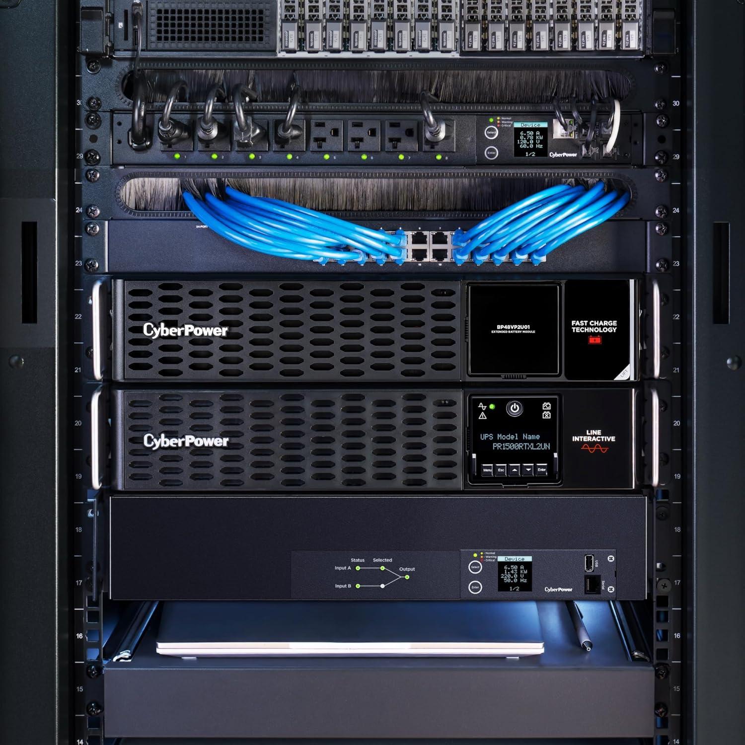 image:imageCyberPower BP48VP2U03 Extended Battery Module 48V70A 2U RackTower UL CertifiedEBM 48V60A