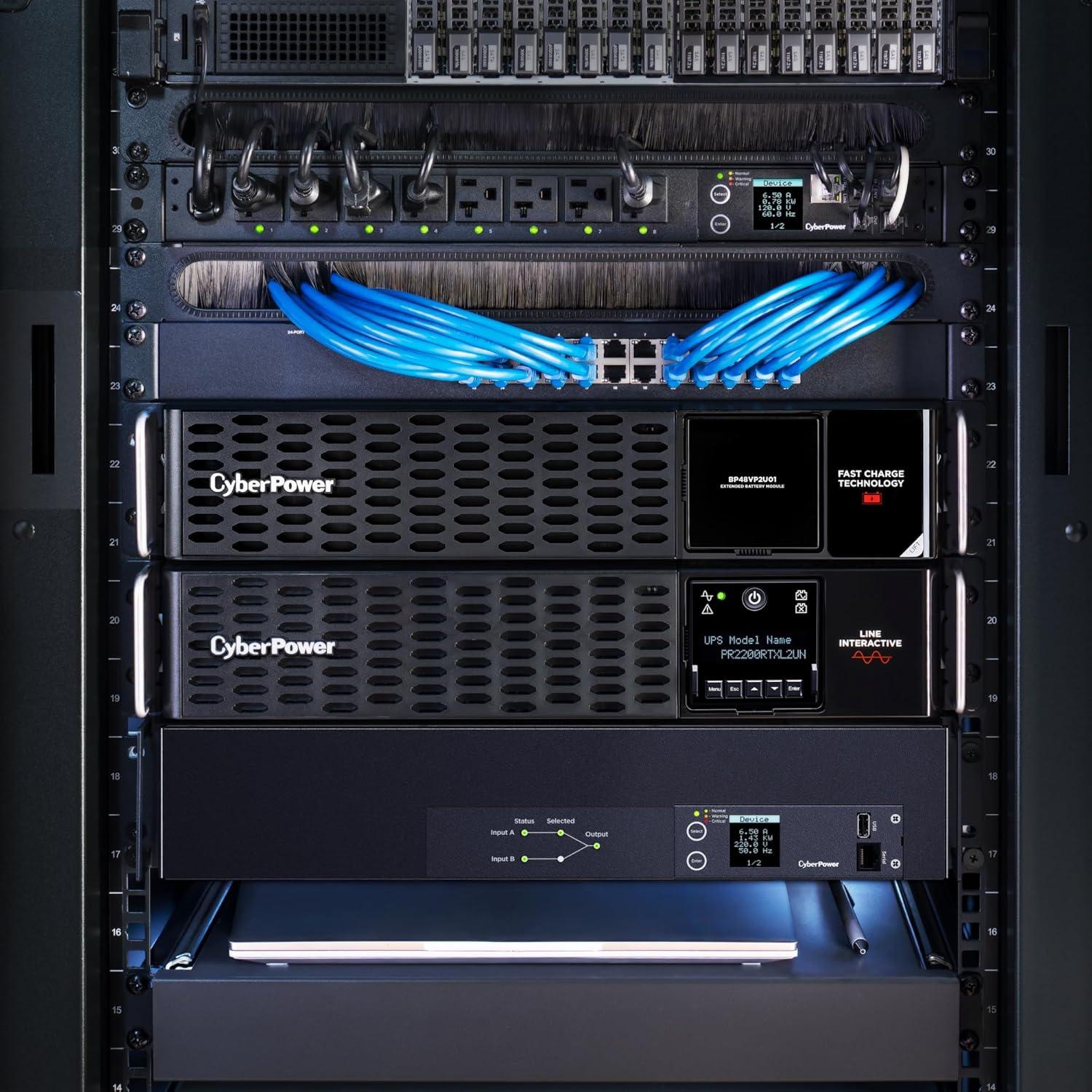image:imageCyberPower BP48VP2U03 Extended Battery Module 48V70A 2U RackTower UL CertifiedEBM 48V70A