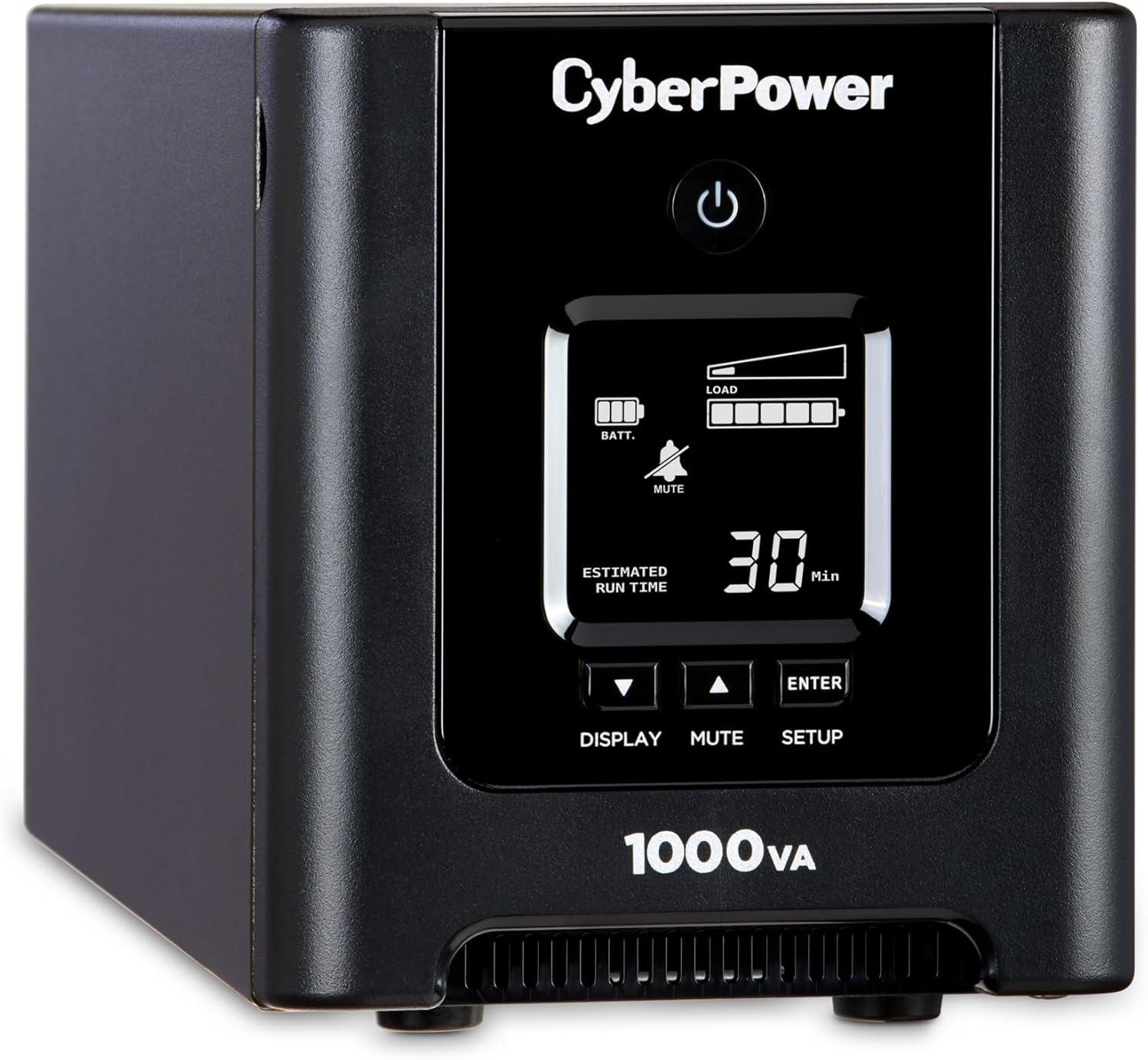 image:imageCyberPower OR1000PFCLCD PFC Sinewave UPS System 1000VA700W 8 Outlets AVR MiniTower1000VA