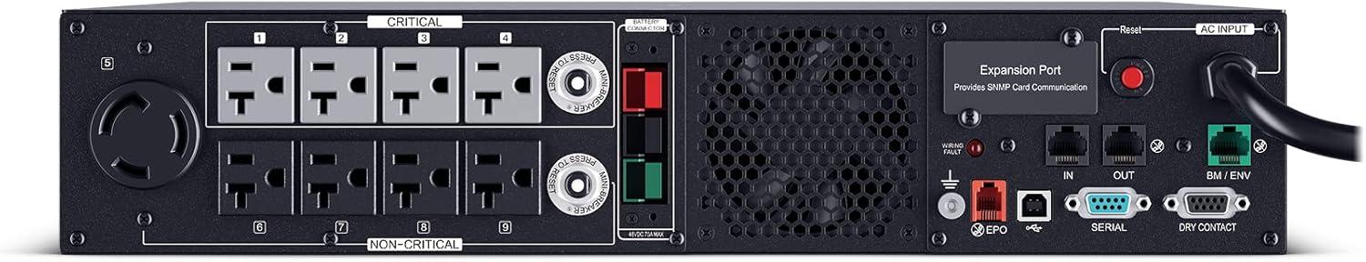 image:imageCyberPower PR3000RTXL2UN Smart App Sinewave UPS System 3000VA3000W 9 Outlets 2U RackTower RMCARD205 PreInstalled EBM Option
