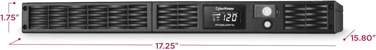 image:imageCyberPower PR750LCDRT1U Smart App Sinewave UPS System 750VA600W 7 Outlets AVR 1U RackTower1000VA800W