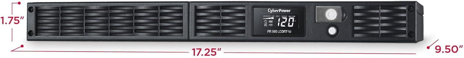 image:imageCyberPower PR750LCDRT1U Smart App Sinewave UPS System 750VA600W 7 Outlets AVR 1U RackTower500VA400W