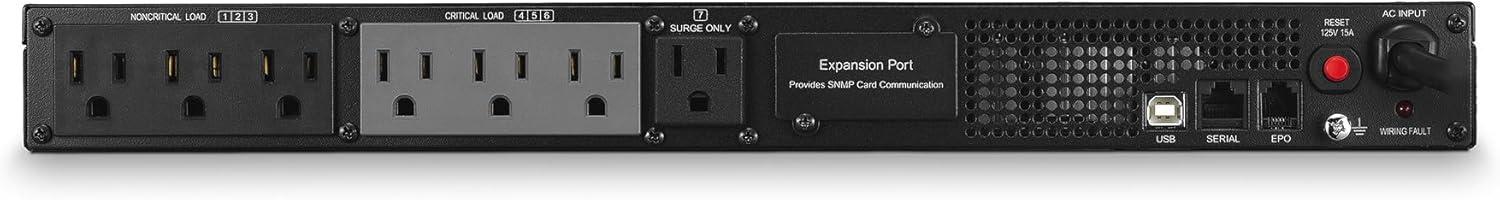 image:imageCyberPower PR750LCDRT1U Smart App Sinewave UPS System 750VA600W 7 Outlets AVR 1U RackTower750VA600W