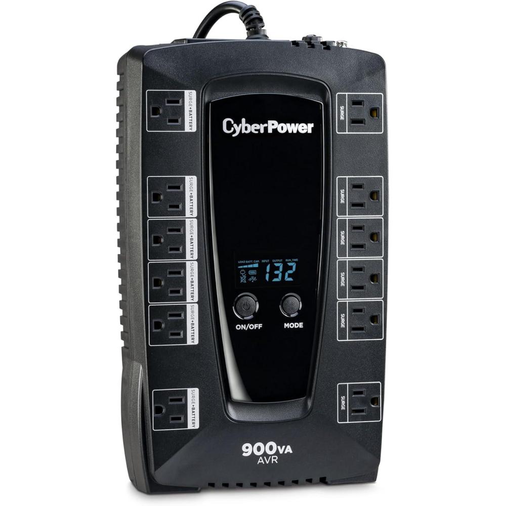image:imageCyberPower AVRG900U AVR UPS Battery Backup and Surge Protector 900VA480W 12 Outlets Compact UL Certified900VA LCD