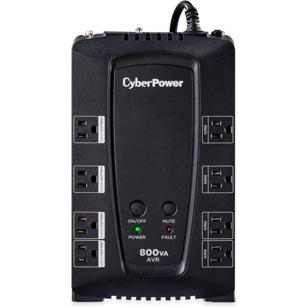 image:imageCyberPower CP685AVRG AVR UPS Battery Backup and Surge Protector 685VA390W 8 Outlets Compact UL CertifiedCP800AVR