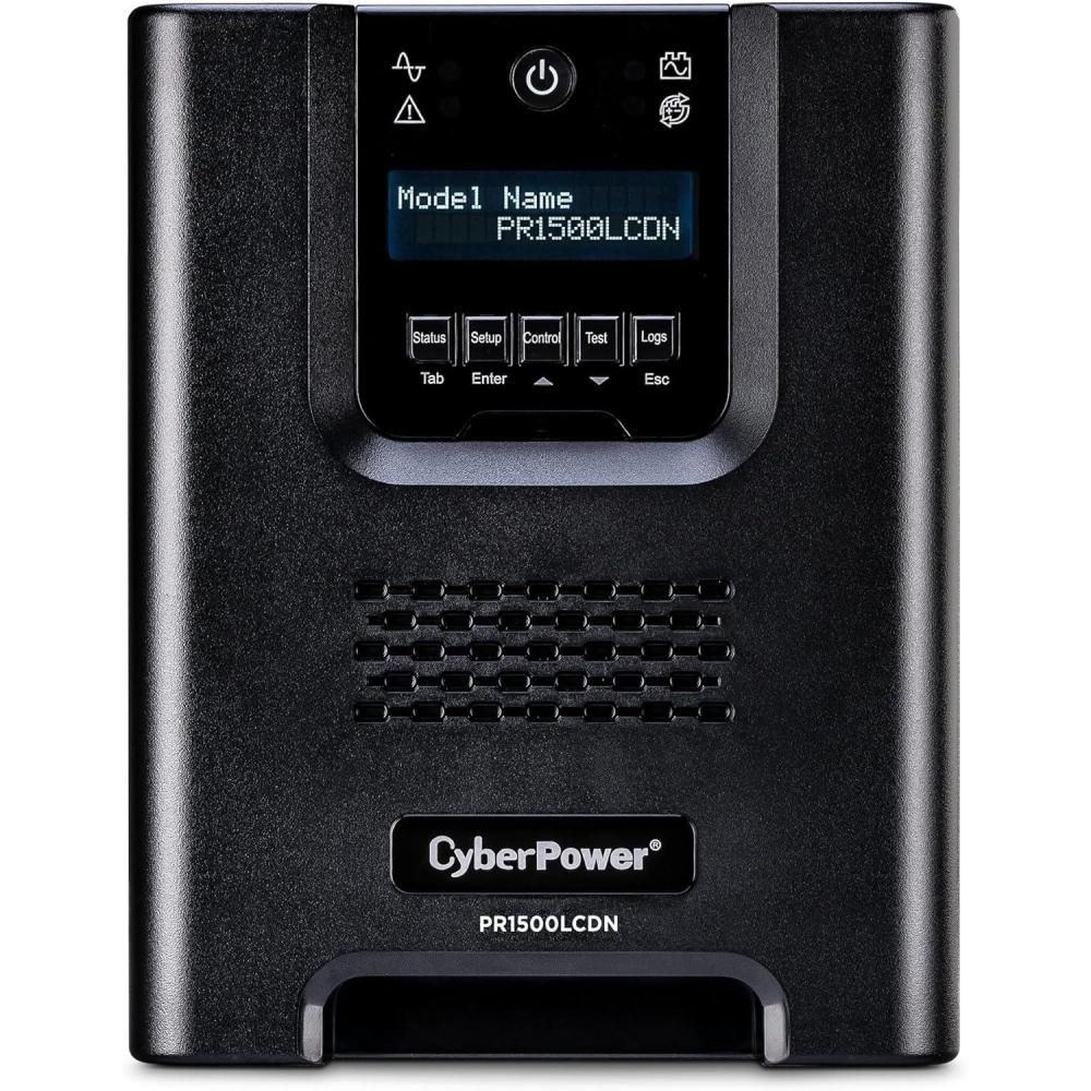 image:imageCyberPower PR1500LCD Smart App Sinewave UPS System 1500VA1500W 8 Outlets AVR MiniTower1500VA NET