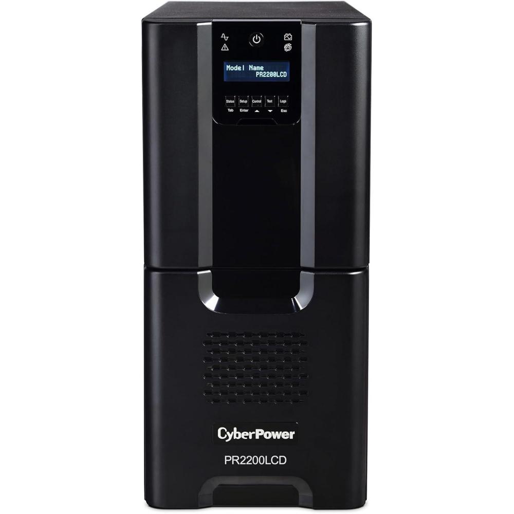 image:imageCyberPower PR1500LCD Smart App Sinewave UPS System 1500VA1500W 8 Outlets AVR MiniTower2200VA