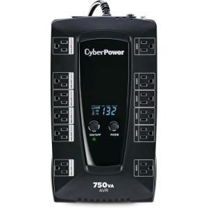 CyberPower AVRG900U AVR UPS Battery Backup and Surge Protector, 900VA/480W, 12 Outlets, Compact, UL Certified(750VA LCD)