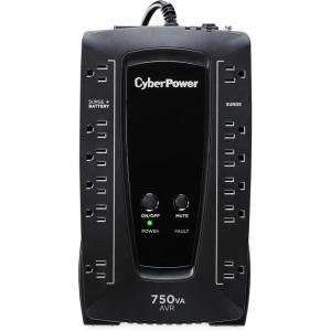 CyberPower AVRG900U AVR UPS Battery Backup and Surge Protector, 900VA/480W, 12 Outlets, Compact, UL Certified(750VA Non-LCD)