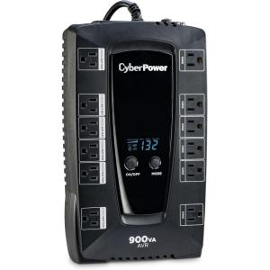 CyberPower AVRG900U AVR UPS Battery Backup and Surge Protector, 900VA/480W, 12 Outlets, Compact, UL Certified(900VA LCD)