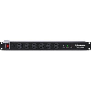 CyberPower CPS1215RMS Surge Protector, 120V/15A, 12 Outlets, 15 ft Power Cord, 1U Rackmount(15A with Surge Protection)
