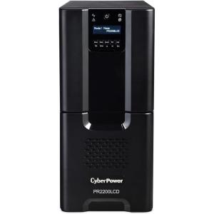 CyberPower PR1500LCD Smart App Sinewave UPS System, 1500VA/1500W, 8 Outlets, AVR, Mini-Tower(2200VA)