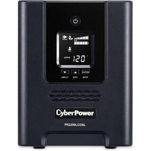 CyberPower PR3000LCDSL Smart App Sinewave UPS System, 3000VA/2700W, 7 Outlets, AVR, Mini-Tower(2070VA)