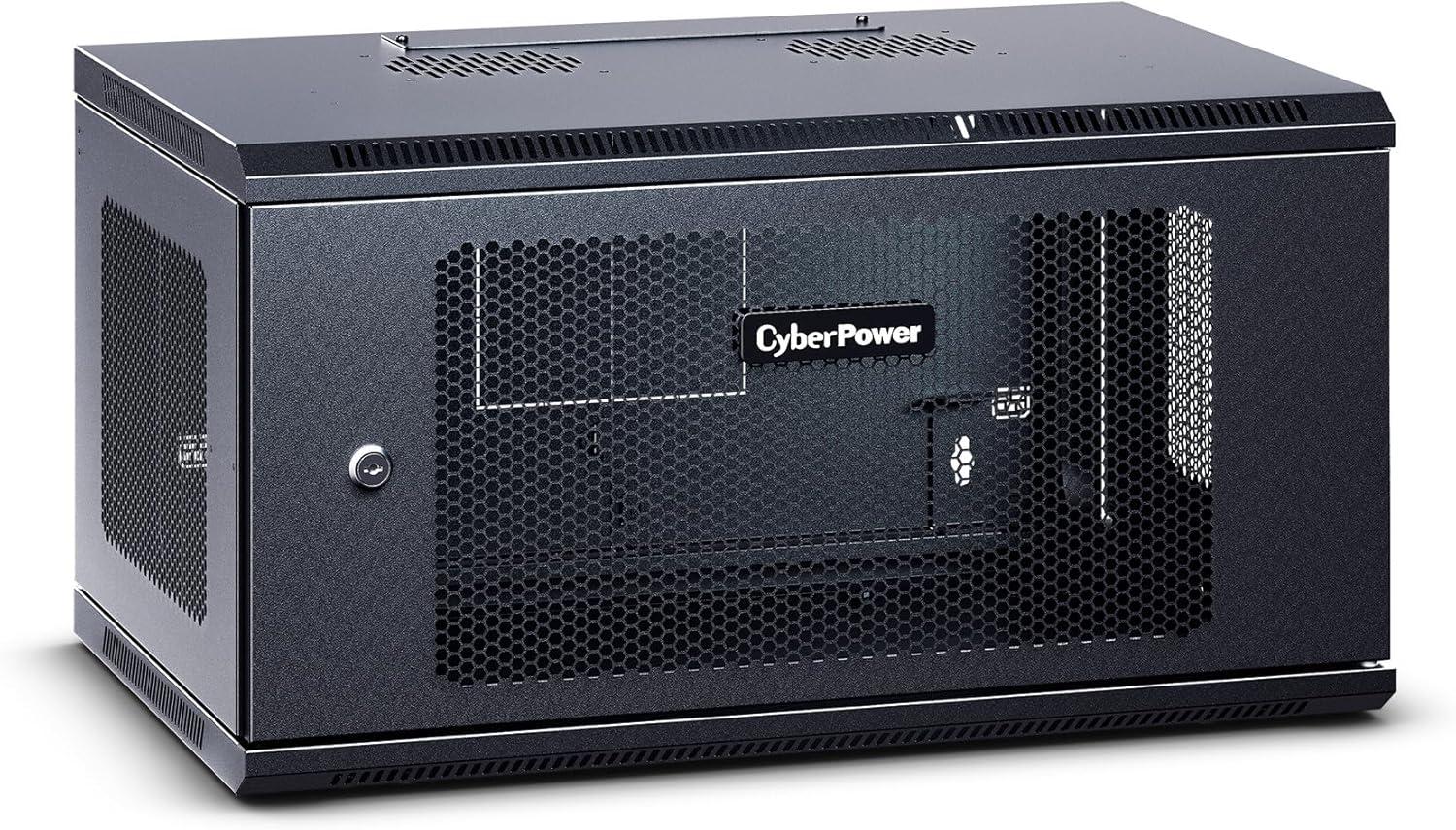 image:imageCyberPower Carbon CR6U61003 6U Wall Mount Enclosure Black6U