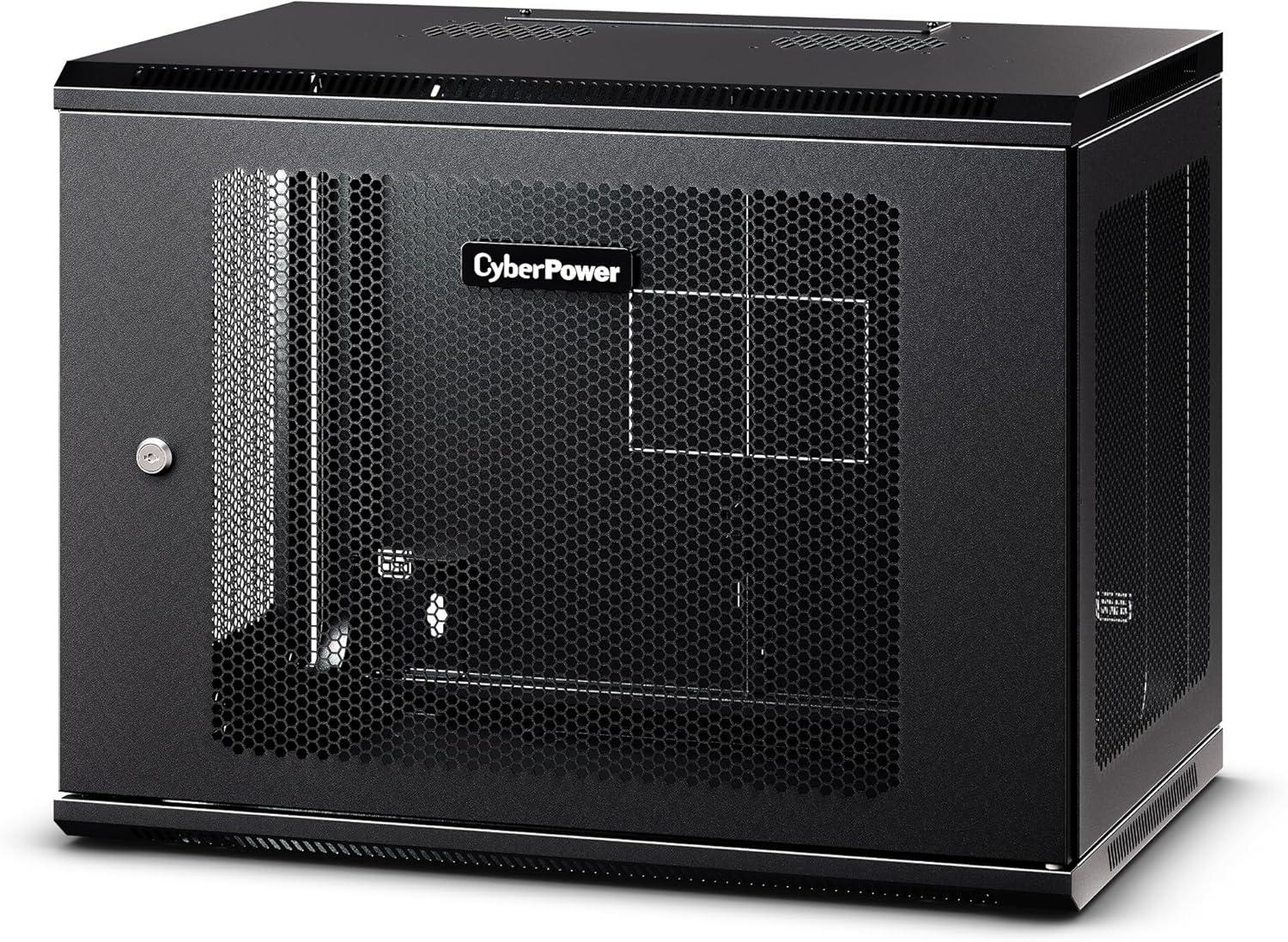 image:imageCyberPower Carbon CR6U61003 6U Wall Mount Enclosure Black9U