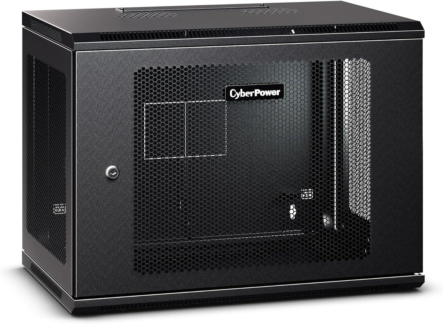 image:imageCyberPower Carbon CR6U61003 6U Wall Mount Enclosure Black9U