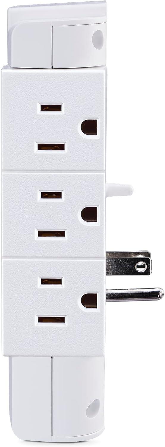 image:imageCyberPower GT600P 6 Outlet Swivel Grounded Wall Tap White1 Count Pack of 2