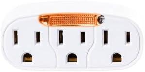 image:imageCyberPower GT600P 6 Outlet Swivel Grounded Wall Tap White3 Outlet LED