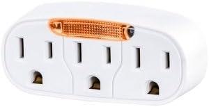 image:imageCyberPower GT600P 6 Outlet Swivel Grounded Wall Tap White3 Outlet LED