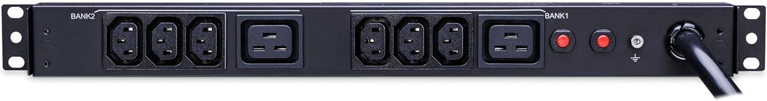 image:imageCyberPower PDU30BHVT8R Basic PDU 208230V30A Derated to 24A 8 Outlets 10ft Power Cord 1U Rackmount