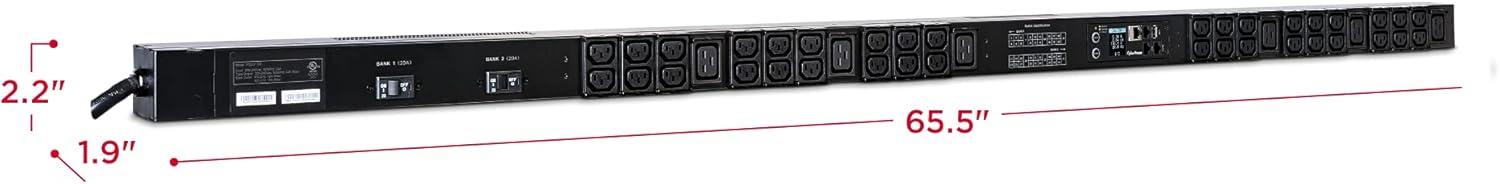 image:imageCyberPower PDU31106 Monitored PDU 200240V 30A 42 Outlets 0U Rackmount
