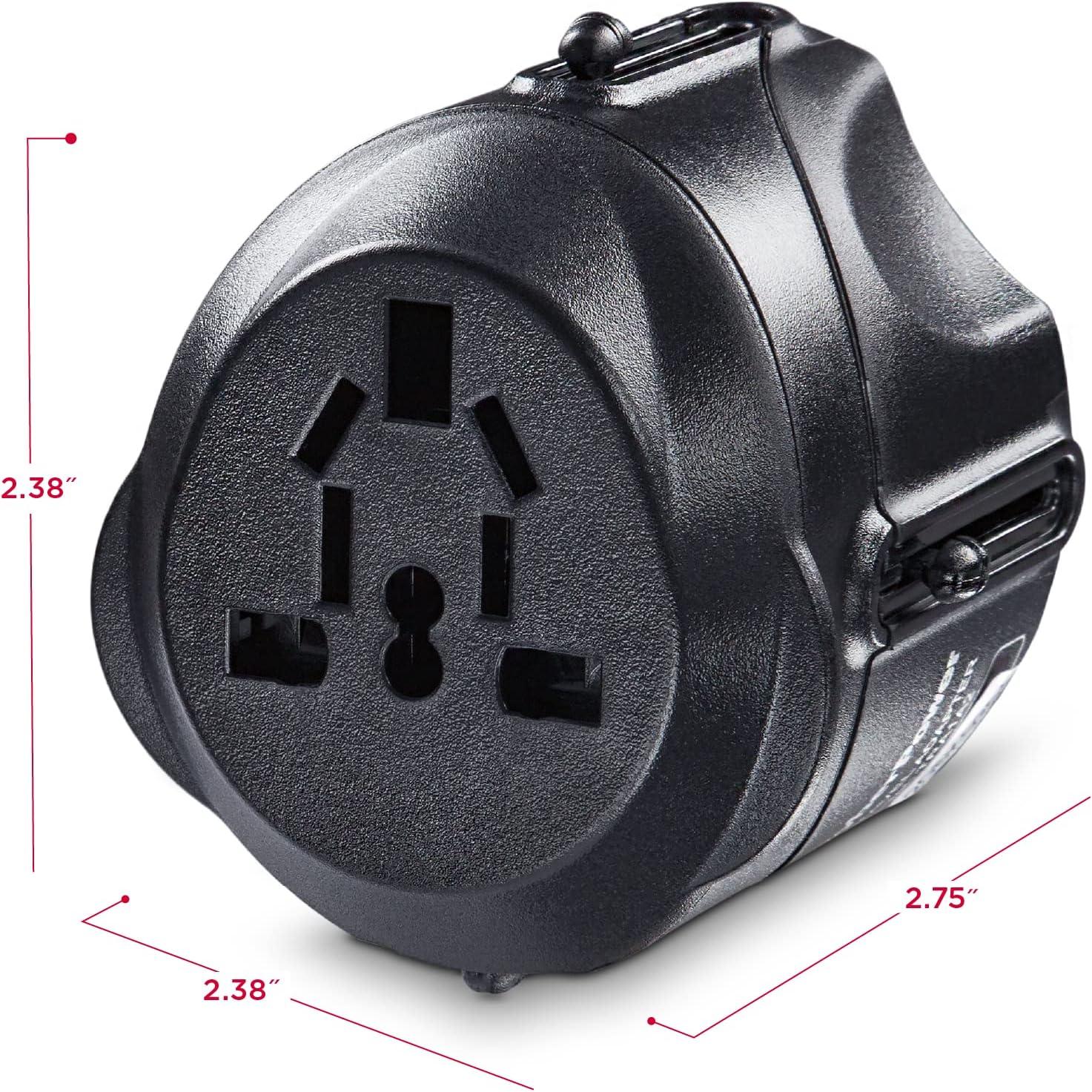 image:imageCyberPower TRA1A2 Travel Power Adapter 4in1 Travel Adapter Compact Design