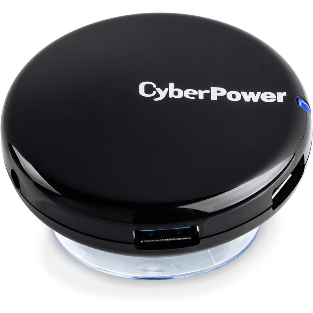 image:imageCyberPower CPH430PW USB 30 Hub 4Port SuperSpeed 5Gbps Transfer AC Adapter WhiteBlack