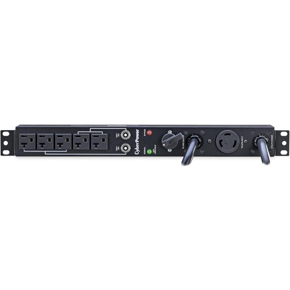image:imageCyberPower MBP30A5 Maintenance Bypass PDU 120V30A 5 Outlets 1U RackmountMaintenance Bypass PDU