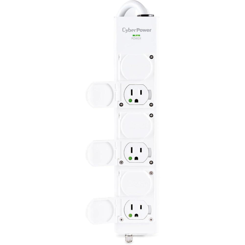 image:imageCyberPower MPV615P Medical Grade Power Strip 100125V15A 6 Outlets 15 Foot Power Cord White125V15A