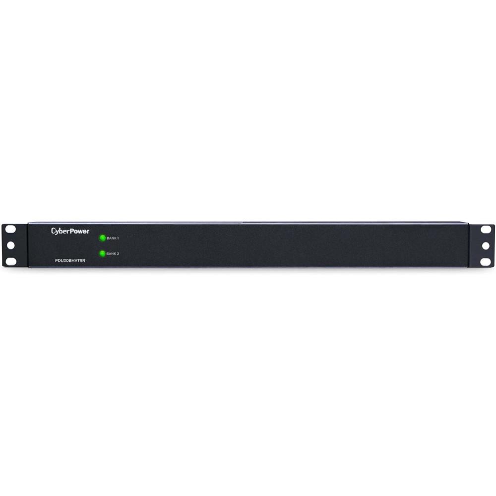 image:imageCyberPower PDU30BHVT8R Basic PDU 208230V30A Derated to 24A 8 Outlets 10ft Power Cord 1U Rackmount