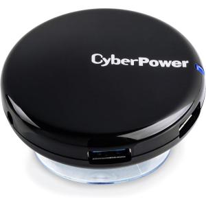 CyberPower CPH430PW USB 3.0 Hub, 4-Port SuperSpeed, 5Gbps Transfer, AC Adapter, White(Black)