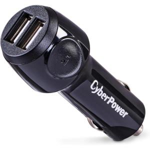 CyberPower CPU3RTAKT USB 2.0 Adapter Kit, Retractable Cable, Lightning & 30-Pin to Micro USB Adapters, 2.5 ft, Compatible with iOS Devices, Black(CPTDC2U)