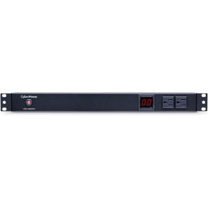 CyberPower PDU15M2F8R Metered PDU, 100-125V/15A (Derated to 12A), 10 Outlets, 1U Rackmount, 15 Foot Power Cord
