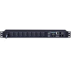 CyberPower PDU31001 Monitored PDU, 100-120V/15A, 8 Outlets, 1U Rackmount