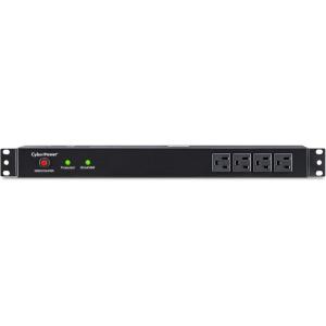 CyberPower RKBS15S4F8R Rackbar Surge Protector, 120V/15A, 12 Outlets, 15 Foot Power Cord, 1U Rackmount, UL Listed(RKBS15S4F8R)