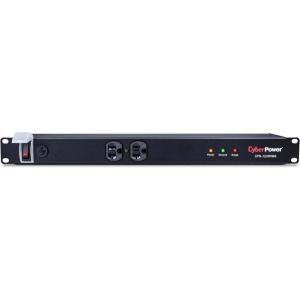 CyberPower CPS1220RMS Surge Protector, 120V/20A, 12 Outlets, 15ft Power Cord, 1U Rackmount(20A with Surge Protection)