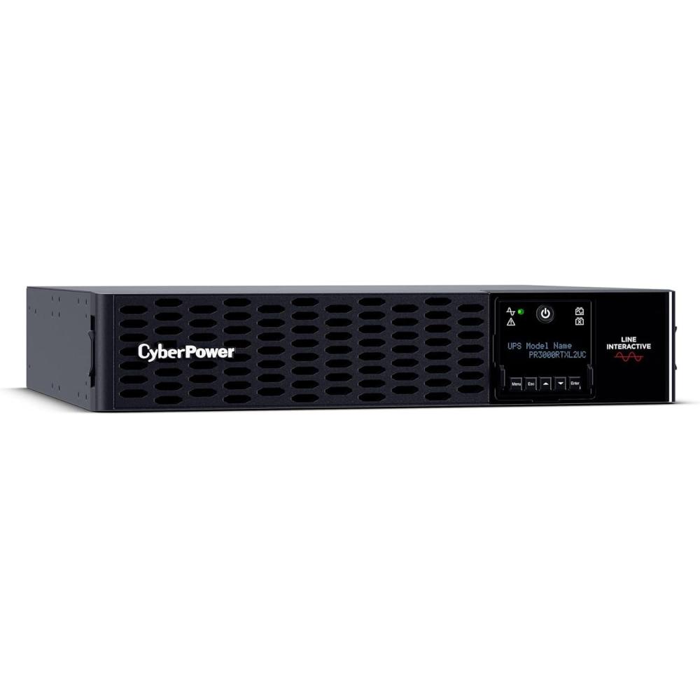 image:imageCyberPower PR3000RTXL2UCN Smart App Sinewave UPS Battery Backup and Surge Protector 3000VA3000W 9 Outlets 2U RackTower PreInstalled RMCARD205 EBM Option Builtin Cloud Monitoring