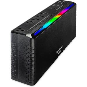 CyberPower GX950UC Gaming UPS Battery Backup and Surge Protector, 950VA/510W, RGB Lighting, 8 Outlets, USB‑C & USB‑A Charging, UL Certified